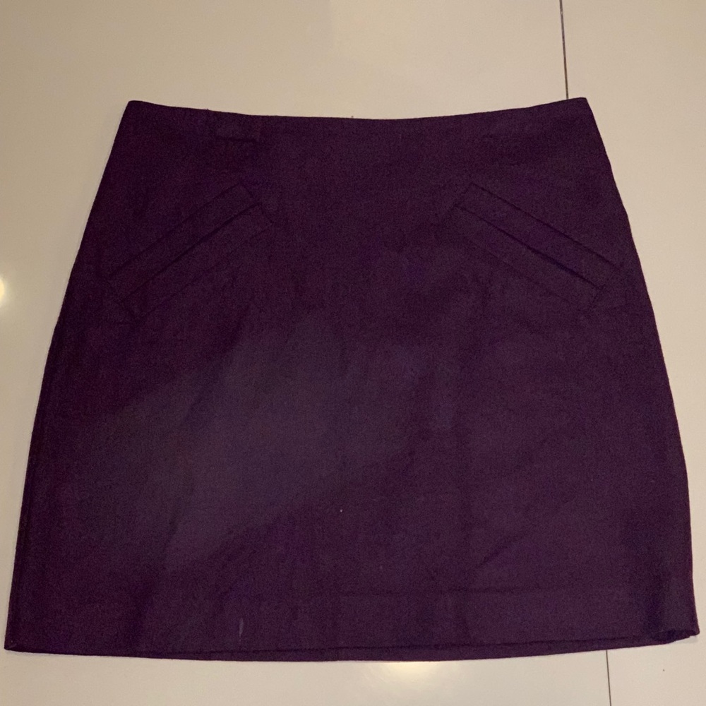 H&M Purple Wool Mini Skirt